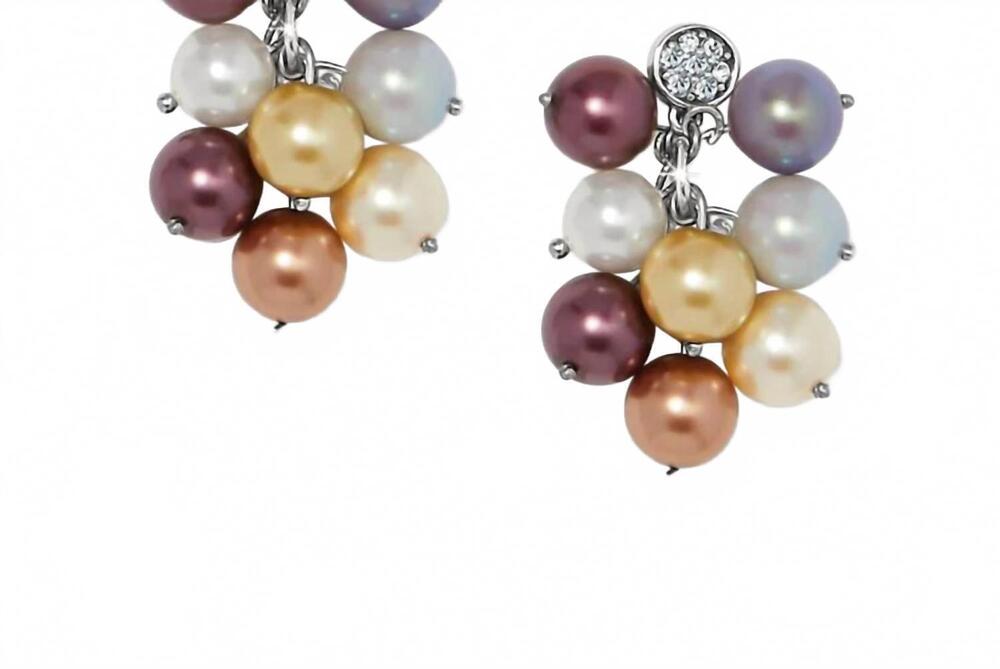 NEW BRIGHTON women's pearl-icious post drop earrings in multicolor